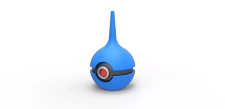 pokeball lavman ampul 3d baskı model üçleme 3d print model - Mito3D