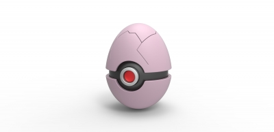 pokebola exeggcute juguetes juegos pasatiempo pokemon huevo pelota envase juguete impresión imprimible 3D print model - Mito3D