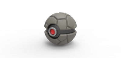 pokeball golem toys games & hobby pokemon ball stone container toy print printable 3D print model - Mito3D
