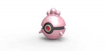pokeball igglybuff giocattoli Giochi passatempo Pokemon palla contenitore giocattolo Stampa stampabile 3d print model - Mito3D