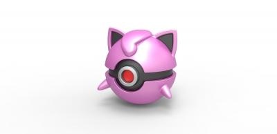 pokeball jigglypuff jouets Jeux loisir Pokémon jouet impression imprimable 3d print model - Mito3D