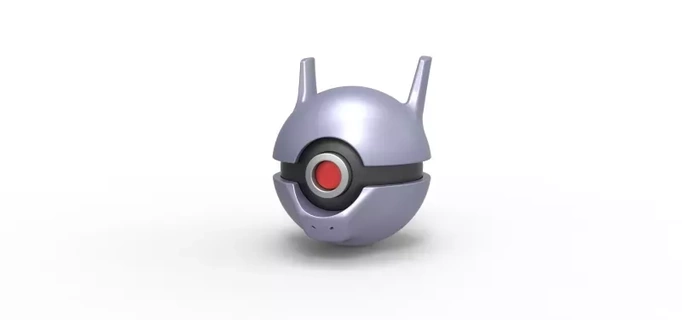 Pokeball Tod 3d Drucken Modell Spielzeug Container druckbar Anime drucken Pokémon Konzept 3d print model - Mito3D