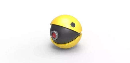pokeball pac man 3d impression modèle trio Pac Man 3d print model - Mito3D