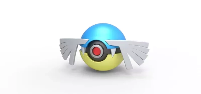 Pokeball Sealeo 3d Drucken Modell Spielzeug Container druckbar Anime drucken Pokémon Konzept 3d print model - Mito3D