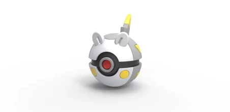 pokeball togedemaru 3d stampa modello treding giocattolo stampabile anime Stampa Pokemon 3d print model - Mito3D