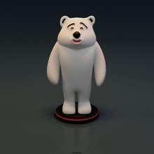 polare orso arte scultura giocattolo 3d print model - Mito3D