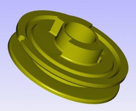 polea arranque v 2 Werkzeuge & Maschinen 3D-Druck-Modell, 3D-Druck-Datei, 3D-druckbares Modell, 3D-Druck, design, 3d-drucken, polea,ziehen,motosierra,Kettensäge 3d print model - Mito3D