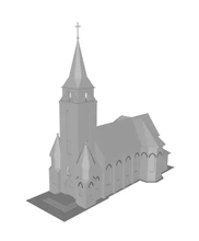 polonais catholique église 3d impression modèle trio 3d print model - Mito3D