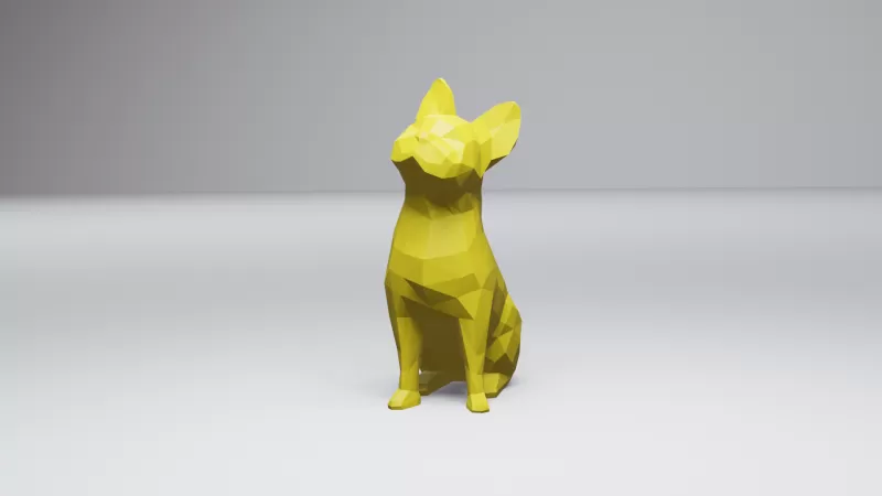 poly french bulldog 3d printing model - threeding 3D print model - Mito3D