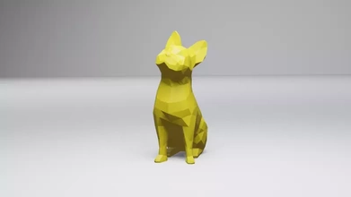 poly french bulldog 3d printing model - threeding 3d print model - Mito3D