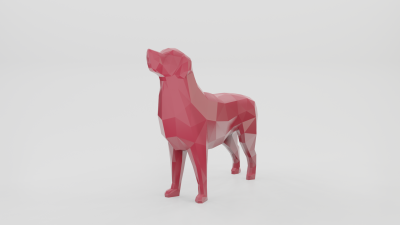 poli retriever natureza 3D impressão modelo Arquivo imprimível Projeto 3d dourado labrador cão animal mamífero brinquedo 3D print model - Mito3D