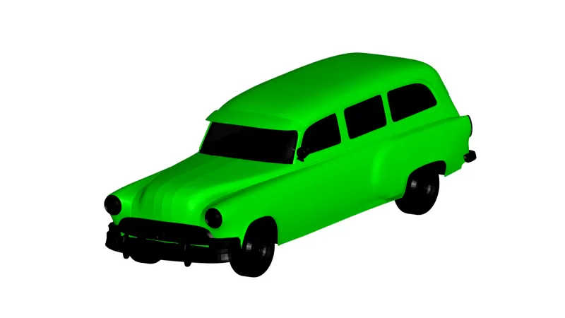 Pontiac jefe 1953 3d impresión modelo trío 3D print model - Mito3D