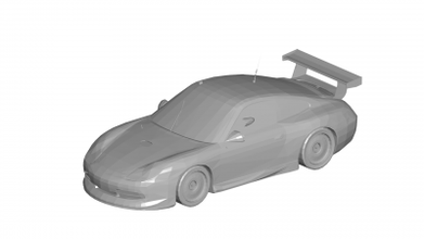 Porsche 911 gt3 moteurs transport 3D impression modèle fichier imprimable conception 3d GT3 3d print model - Mito3D