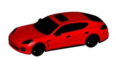 Porsche panamera motores transporte 3D impressão modelo Arquivo imprimível Projeto 3d 3d print model - Mito3D