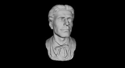 portrait vasil ivanov kunchev levski 3d printing model - threeding sculpture history vassil 3d print model - Mito3D