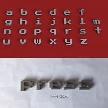 stampa minuscolo 3d lettere stl file 3D modello stampabile design Stampa alfabeto 3dletters 3dprint 3dmodel testo 3d print model - Mito3D