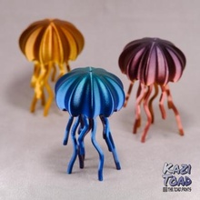 print in place Medusa giocattoli Giochi passatempo Stampa posto sospeso tentacolo 3d print model - Mito3D