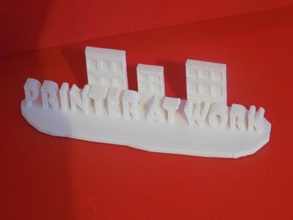 prnter work art 3D printing model, file, printable design, 3d print, logo,printer, 3d print model - Mito3D