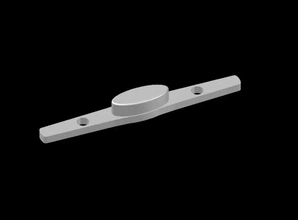 botón Reforzado maniglia carretilla 3d impresión modelo trío 3d print model - Mito3D