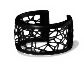 pulsera voronoi 3d stampa modello treding moda donna braccialetto gioielleria 3d print model - Mito3D