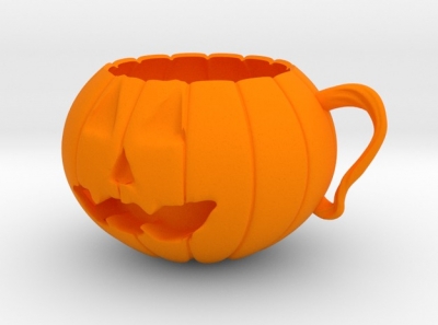 zucca cup casa, ufficio & giardino La stampa 3D, modello, file di 3D stampabile la progettazione, 3d, zucca,la coppa,la caramella,il titolare,halloween,divertente,bambini 3D print model - Mito3D