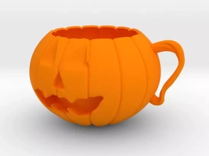 pumpkin cup 3d printing model - threeding 3d print model - Mito3D