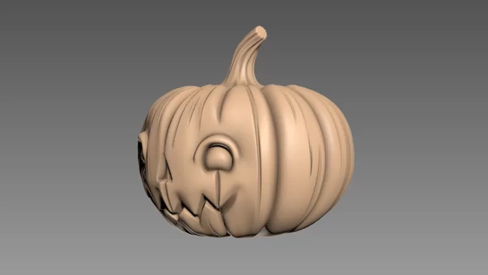 citrouille halloween 3d impression modèle trio mots clés 3d print model - Mito3D