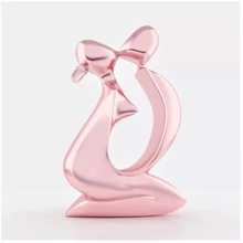 pure love 3d printing model - threeding art figurine printable valentines day gift print unique 3d-print 3d-printing sculpt modeling pink statuette special 3ds max 3d print model - Mito3D