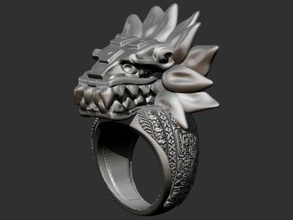 quetzalcoatl ring fashion 3D printing model, file, printable design, 3d print, quetzalcoatl,ring,jewel,jewelery,fashion,mayan,maya,aztec,dragon,snake 3d print model - Mito3D