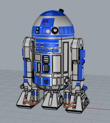 r2 d2 jouets Jeux loisir 3d impression modèle fichier imprimable conception 3D print model - Mito3D