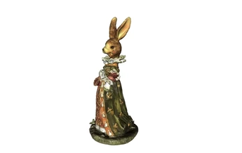 Conejo dama figurilla 3d impresión modelo trío Arte decorativo 3d print model - Mito3D