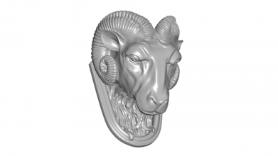 RAM escultura Arte 3D impresión modelo expediente imprimible diseño 3d 3d print model - Mito3D