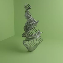 casuale gabbia 3 3d stampa modello treding geometria astratto generativo arte 3d print model - Mito3D