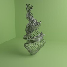 random Käfig 3 Kunst 3D-Druck-Modell, 3D-Druck-Datei, 3D-druckbares Modell, 3D-Druck, design, 3d-Druck, Generative Kunst, Geometrie, Abstrakt 3d print model - Mito3D