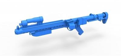 range trooper blaster rifle e-10r toys games & hobby 3D printing model, file, printable design, 3d print, rangetrooper, stormtrooper, starwars, blaster, rifle, blasterrifle, gun, e10r, blastere10r, scaled, diecast, toy, printable, scifi, 3d print model - Mito3D