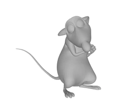 rat remy 3d printing model - threeding 3d print model - Mito3D