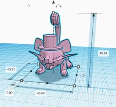 rattata poli şapka 3d baskı model üçleme low poly pokemon 3d print model - Mito3D