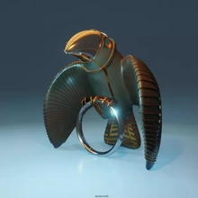 raven ring 3d printing model - threeding art sculpture toy decor 3d print model - Mito3D