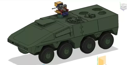 rc blindado gtk Boxer luken 1 16 3d impresión modelo trío alemán Ejército 3d print model - Mito3D