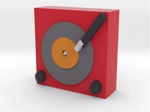 recordplayer 2 3d printing model - threeding music record recordplayers 3d print model - Mito3D