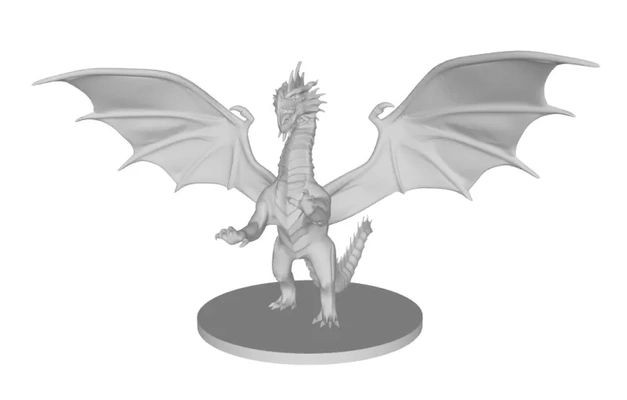 red dragon 3d printing model - threeding tags 3d print model - Mito3D