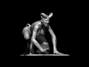 Regby 3d impresión modelo trío mujer esculturas fantasía 3d print model - Mito3D