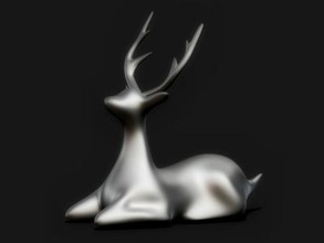 reindeer art 3D printing model, file, printable design, 3d print, reindeer,xmas,christmas,animal,santa 3d print model - Mito3D