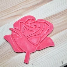 relief rose sides 3d printing model - threeding logo patten 3d print model - Mito3D