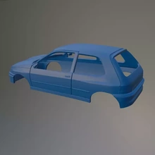 renault clio Williams 3d impression modèle trio 3d print model - Mito3D