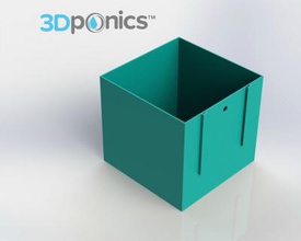 reservoir - 3dponics herb garden home office & 3D printing model, file, printable design, 3d print, 3Dponics, Hydroponic, Hydroponics, Garden, Gardening, Indoor, Aquaculture, Flowers, Vegetables, Plantation, Hobby, Interest, Agriculture, De 3d print model - Mito3D