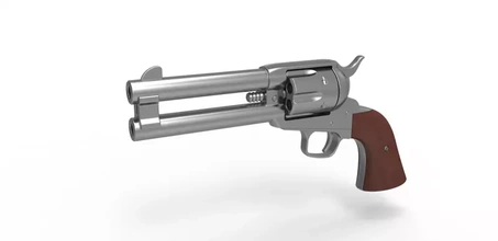 revólver agente uísque filme rei dourado círculo 2017 3d impressão modelo trio pistola arma fogo cosplay réplica 3d print model - Mito3D