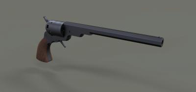 1836 colt revolver paterson oyuncak oyun ve hobi 3D baskı modeli, dosya, yazdırılabilir model, tasarım, 3 boyutlu baskı, tabanca, silah, colt, paterson, kopya çekmektir 3d print model - Mito3D