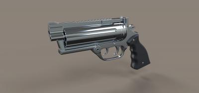 revolver film rbenpd oyuncak oyun ve hobi 3D baskı modeli, dosya, yazdırılabilir model, tasarım, 3 boyutlu baskı, revolver, tabanca, silah, film, ripd, cosplay, kopya, askeri 3d print model - Mito3D