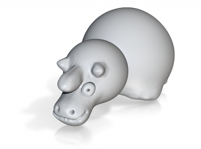 rhino nature 3D printing model, file, printable design, 3d print, rhinoceros, rhino, animal, animals, 3D print model - Mito3D